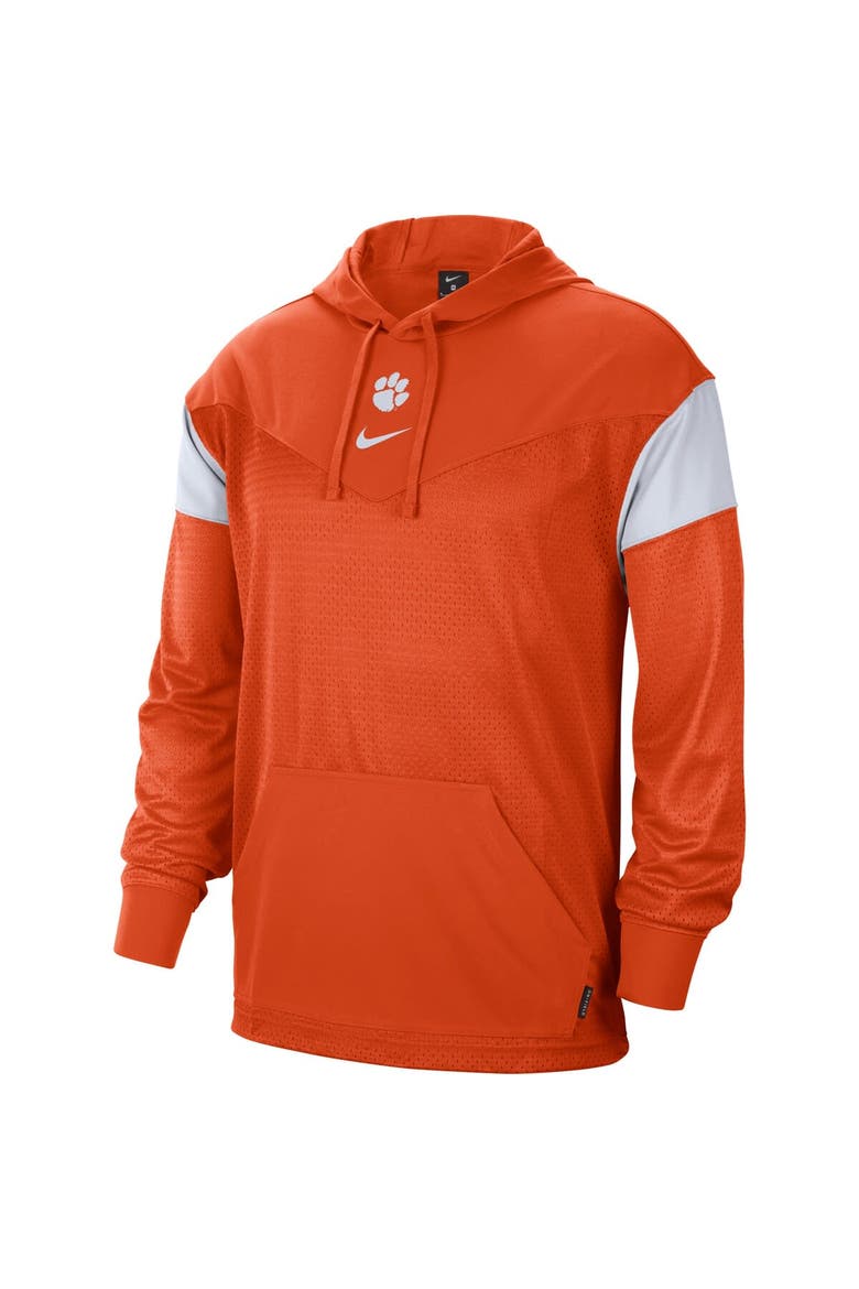 Men's Nike Orange Clemson Tigers Sideline Jersey Pullover Hoodie, Alternate, color, Orange