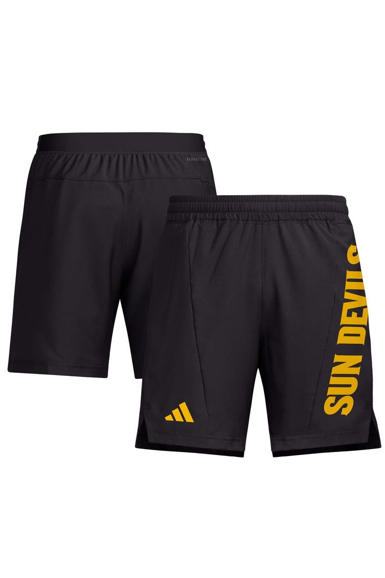 Men's adidas Maroon Arizona State Sun Devils Designed for Training AEROREADY Shorts, Alternate, color, Black