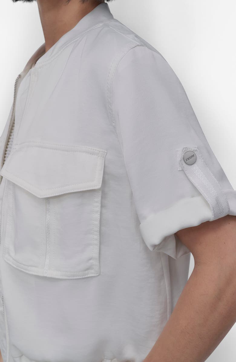 DKNY Rumpled Satin Jacket, Alternate, color, 