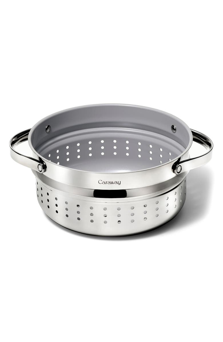 CARAWAY Large Stainless Steel Steamer, Main, color, Stainless Steel