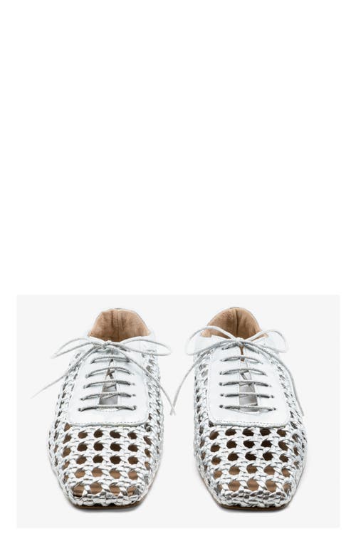 ANDREA GOMEZ ANDREA GOMEZ ANTONIA WOVEN LEATHER FLAT 