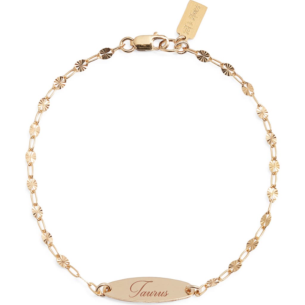 Set & Stones Engraved Zodiac Pendant