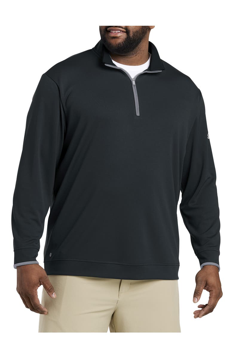 adidas Big & Tall Golf Solid 1/4-Zip Pullover, Main, color,