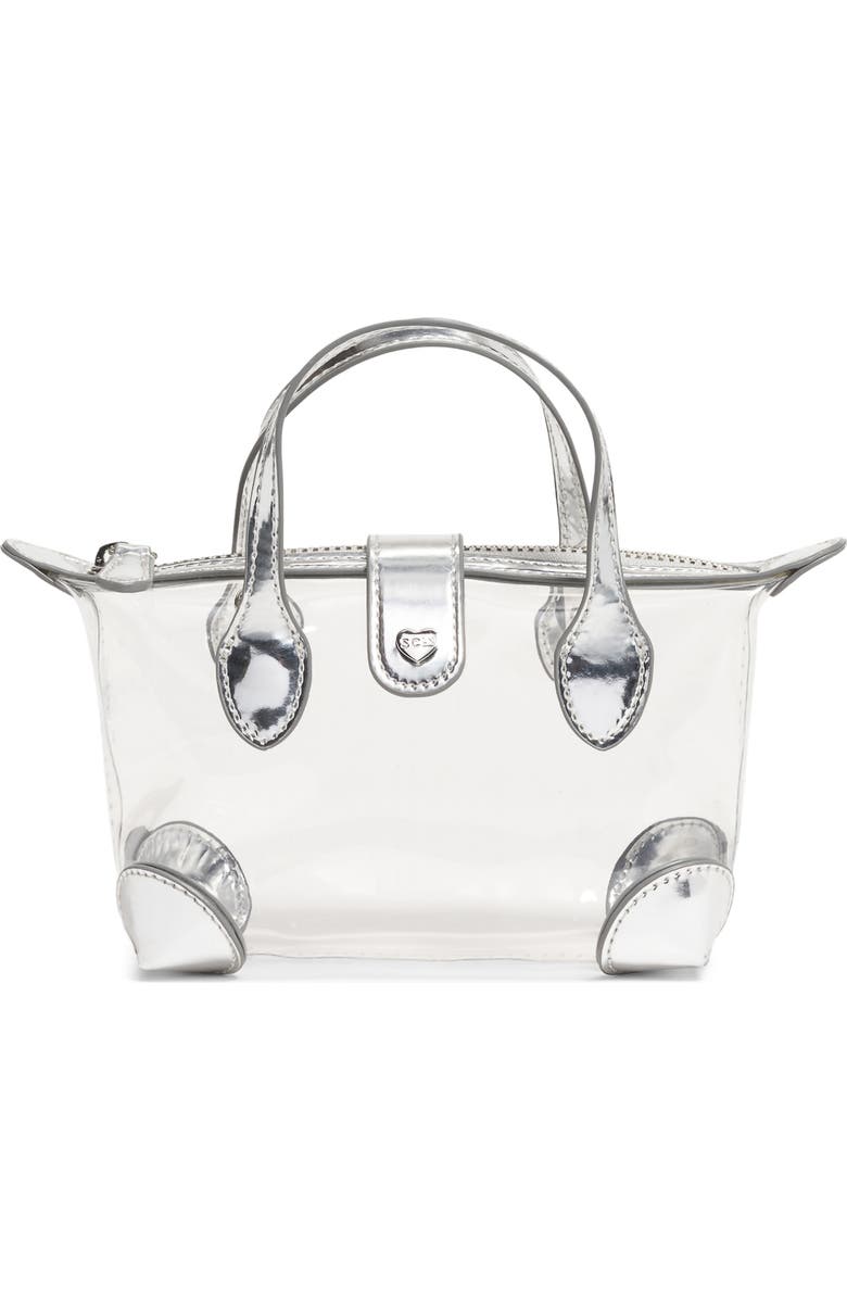 Stoney Clover Lane Clear Crossbody Bag, Main, color, Silver Metallic