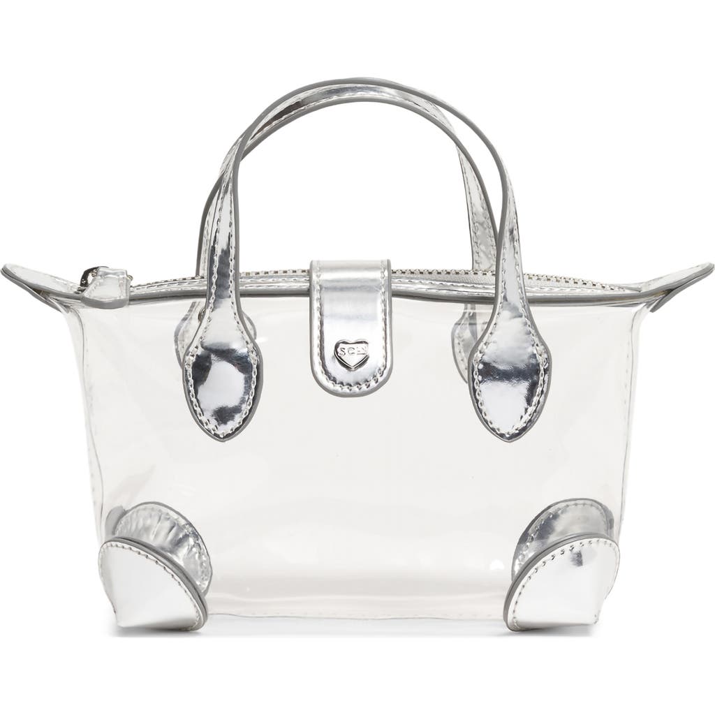 Stoney Clover Lane Clear Crossbody Bag In Silver
