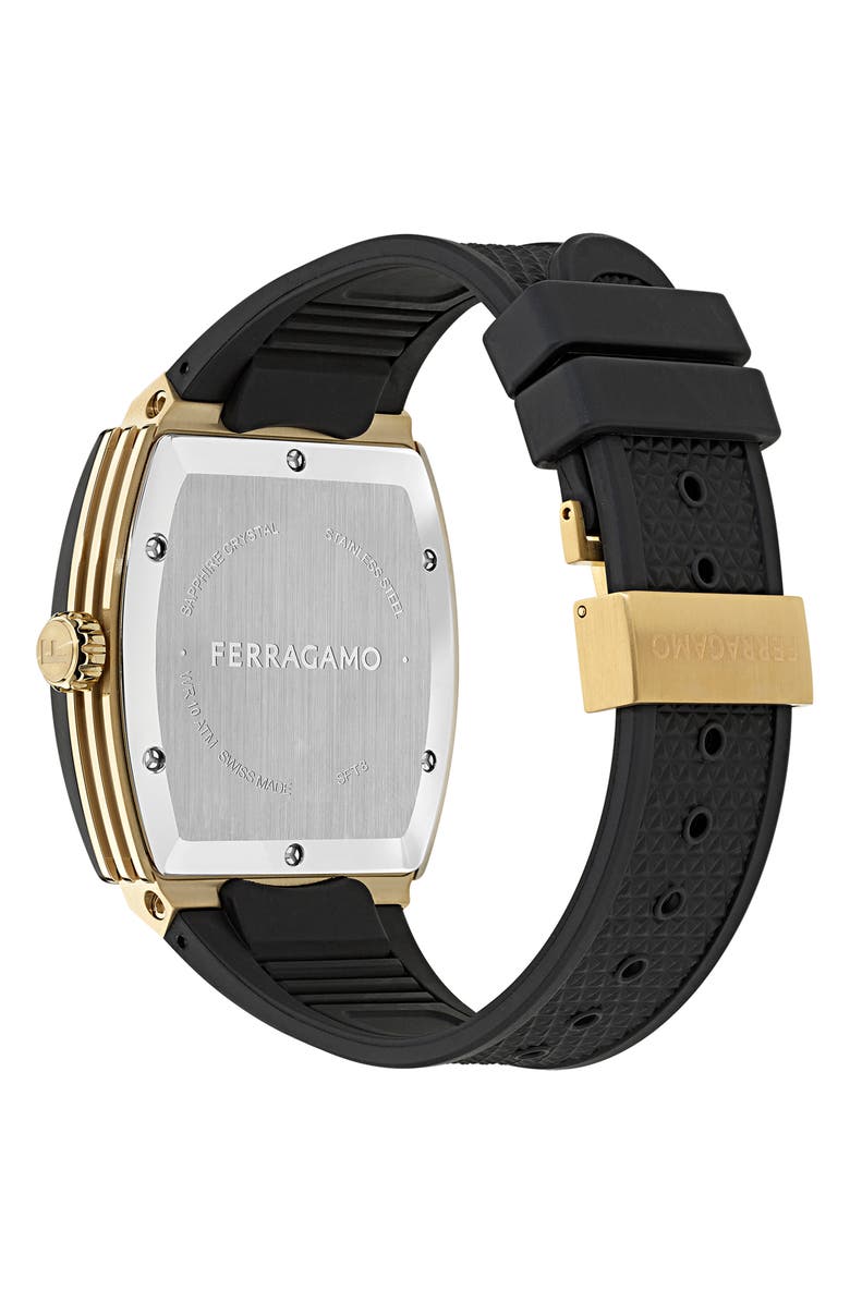 FERRAGAMO F-80 Tonneau Bracelet Watch, 42mm, Alternate, color, Two Tone