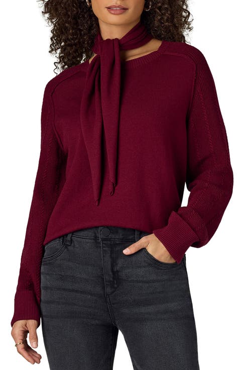 Tie Neck Sweater