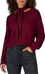 Wit & Wisdom Tie Neck Sweater