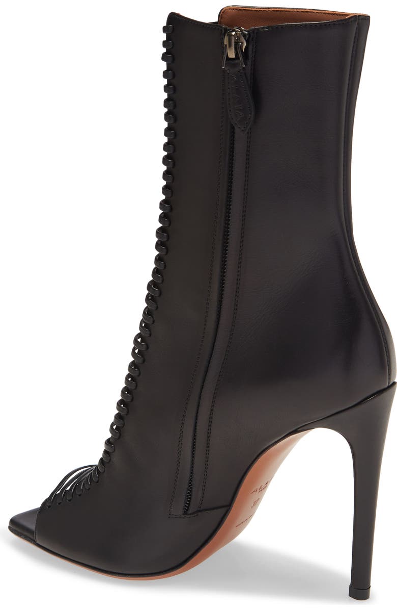 Alaïa Cutout Pump Boot, Alternate, color,