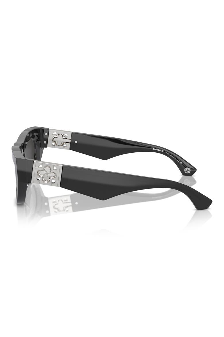 58mm Cat Eye Sunglasses, Alternate, color, DARK GREY