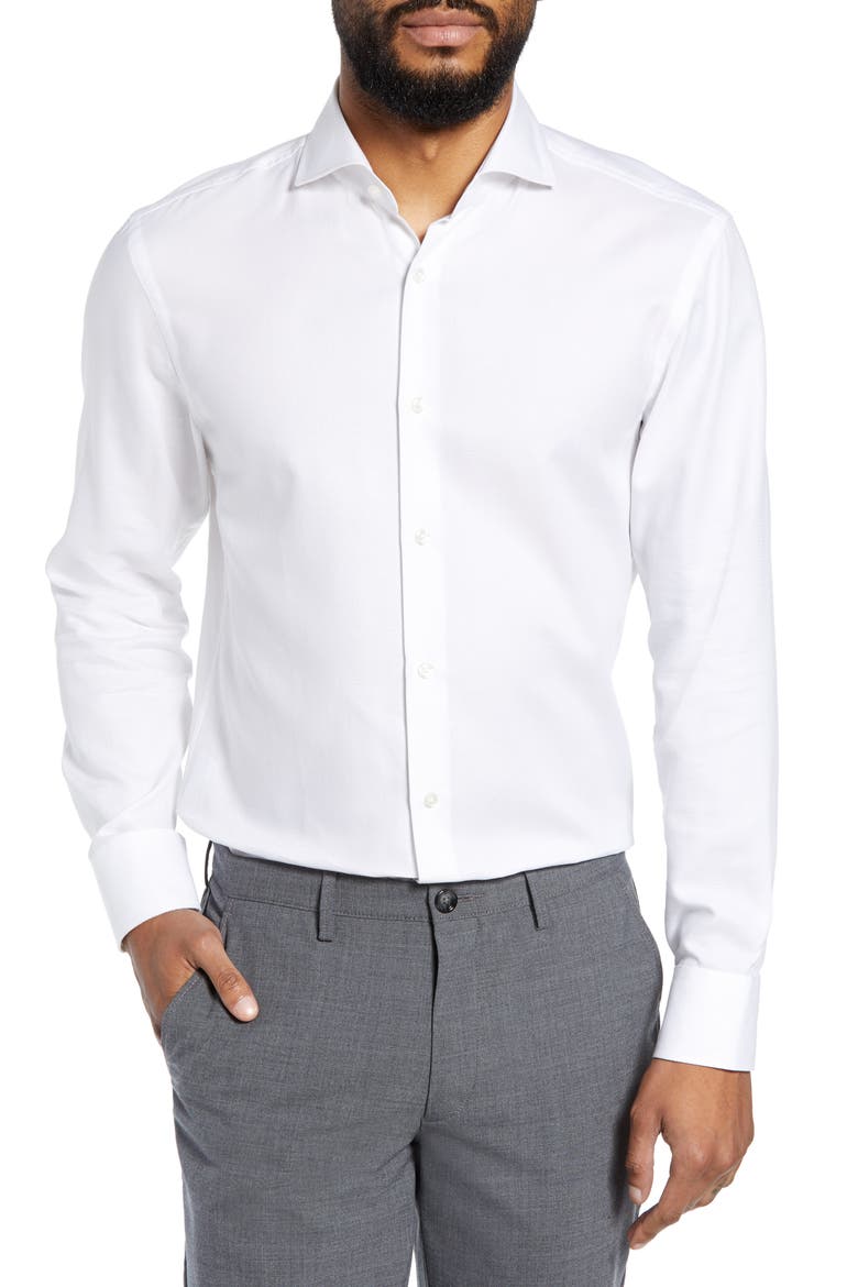 Mark Sharp Fit Dress Shirt, Main, color, WHITE