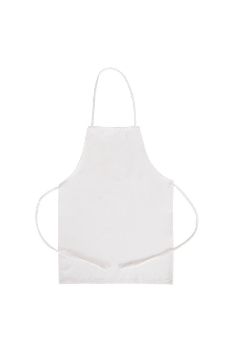 Child Size Canvas Apron - Set of 12, Main, color, White