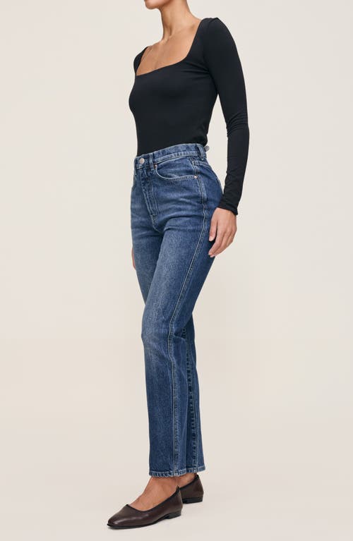 Dl1961 Kristy High Waist Cigarette Jeans In Blue
