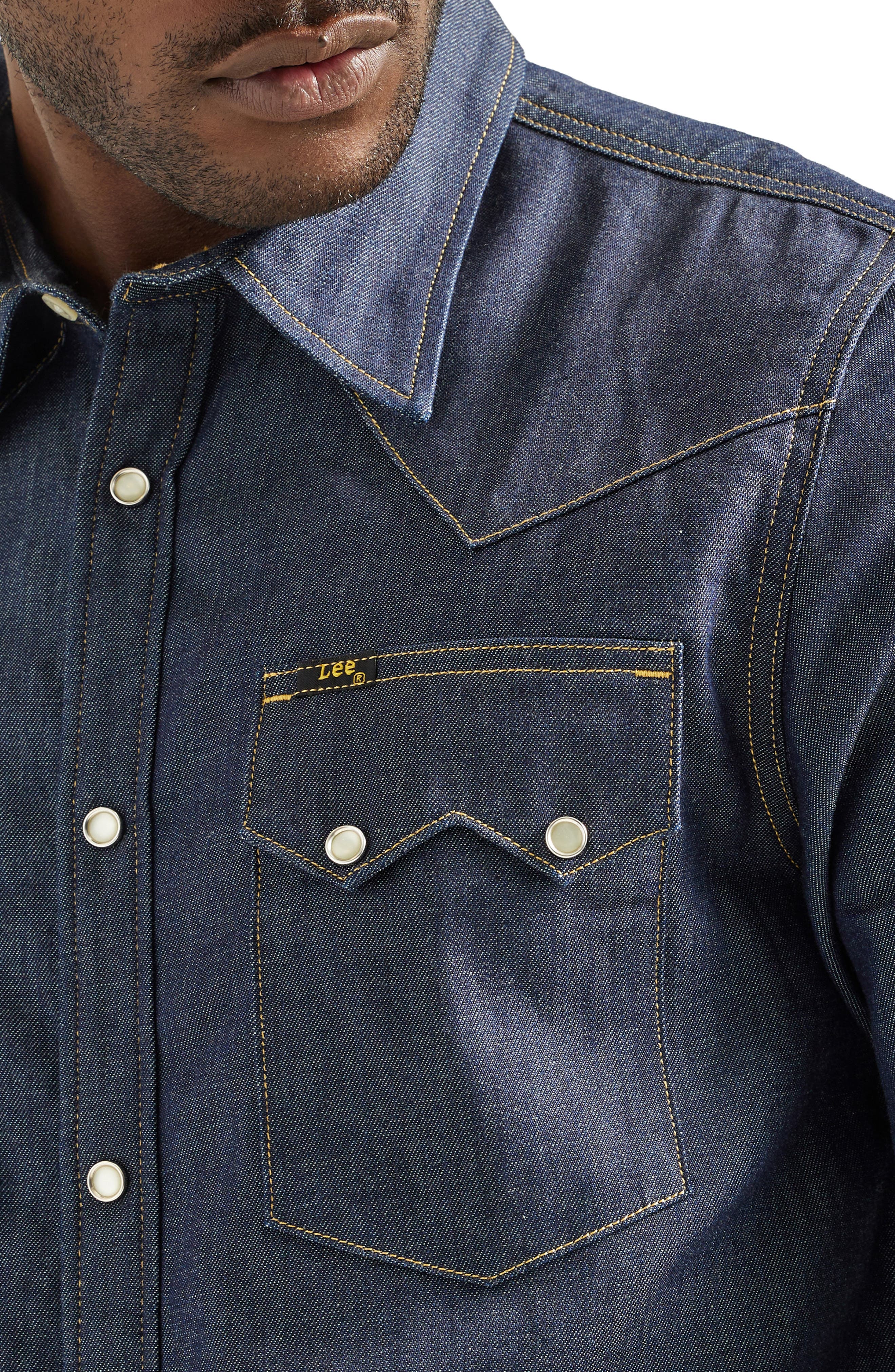 101 Regular Fit Denim Western Shirt - image 2