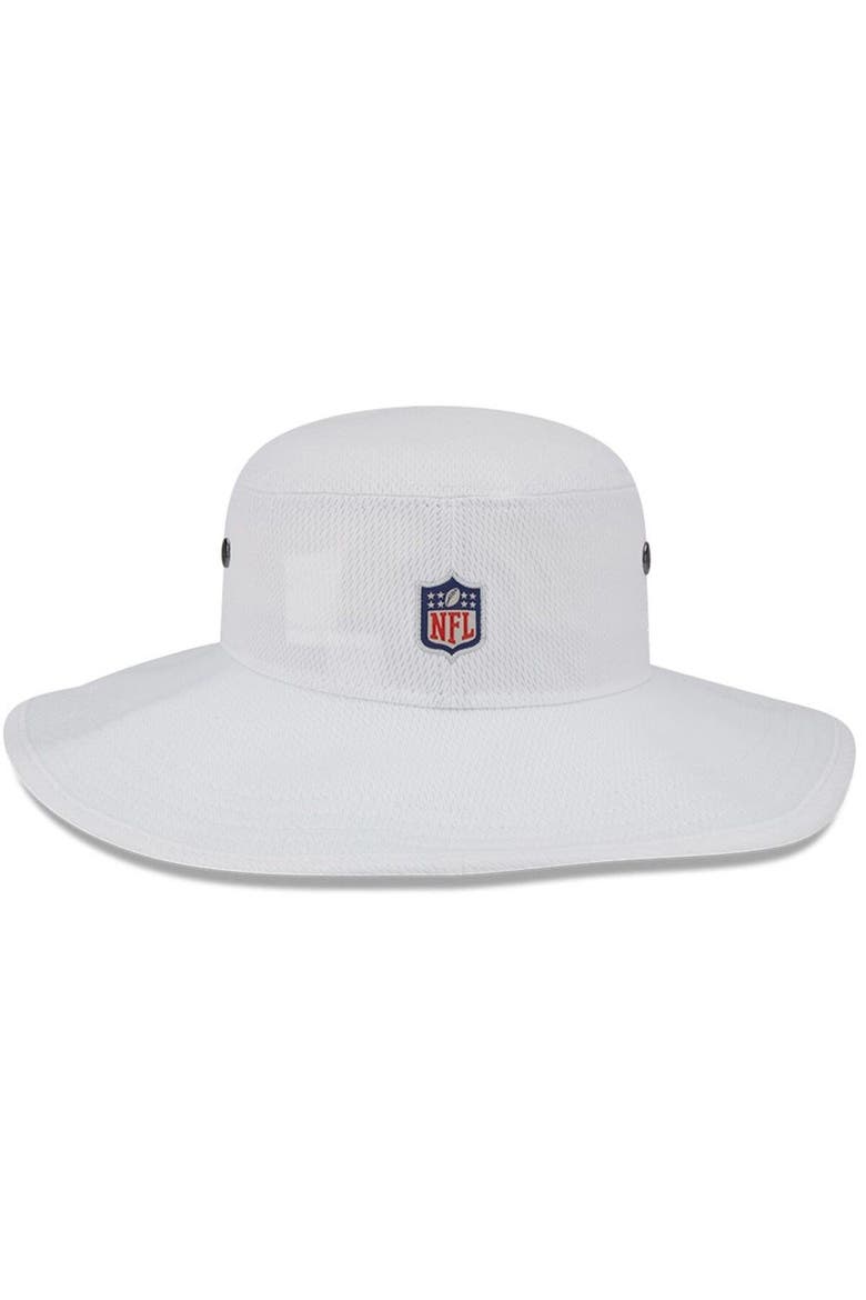 Men's New Era White Washington Commanders 2023 NFL Training Camp Panama Bucket Hat, Alternate, color, White