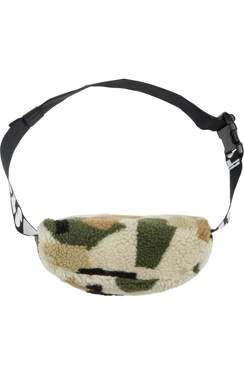 Stella McCartney Kids ' Camo Print Fleece Belt Bag, Alternate, color,