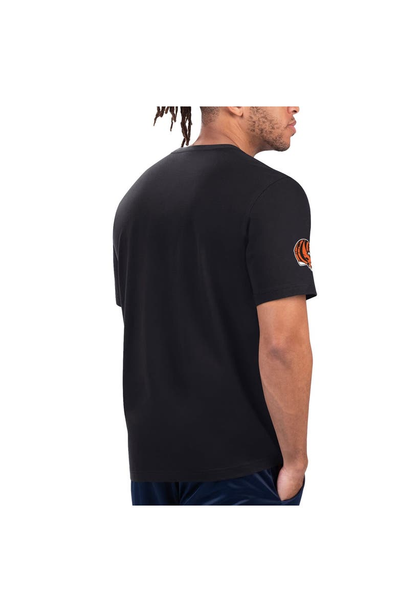 STARTER Men's Starter Black/Orange Cincinnati Bengals Finish Line Extreme Graphic T-Shirt, Alternate, color, Black