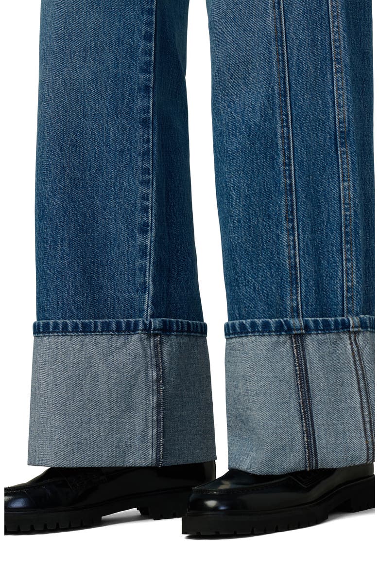The Margot Cuffed High Waist Wide Leg Jeans, Alternate, color, CLASSIC