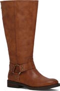 FRYE AND CO Kellie Harness Faux Leather Tall Boot