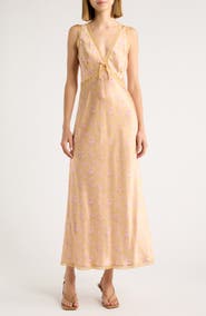 LoveShackFancy Nirelle Sleeveless Silk Blend Maxi Dress