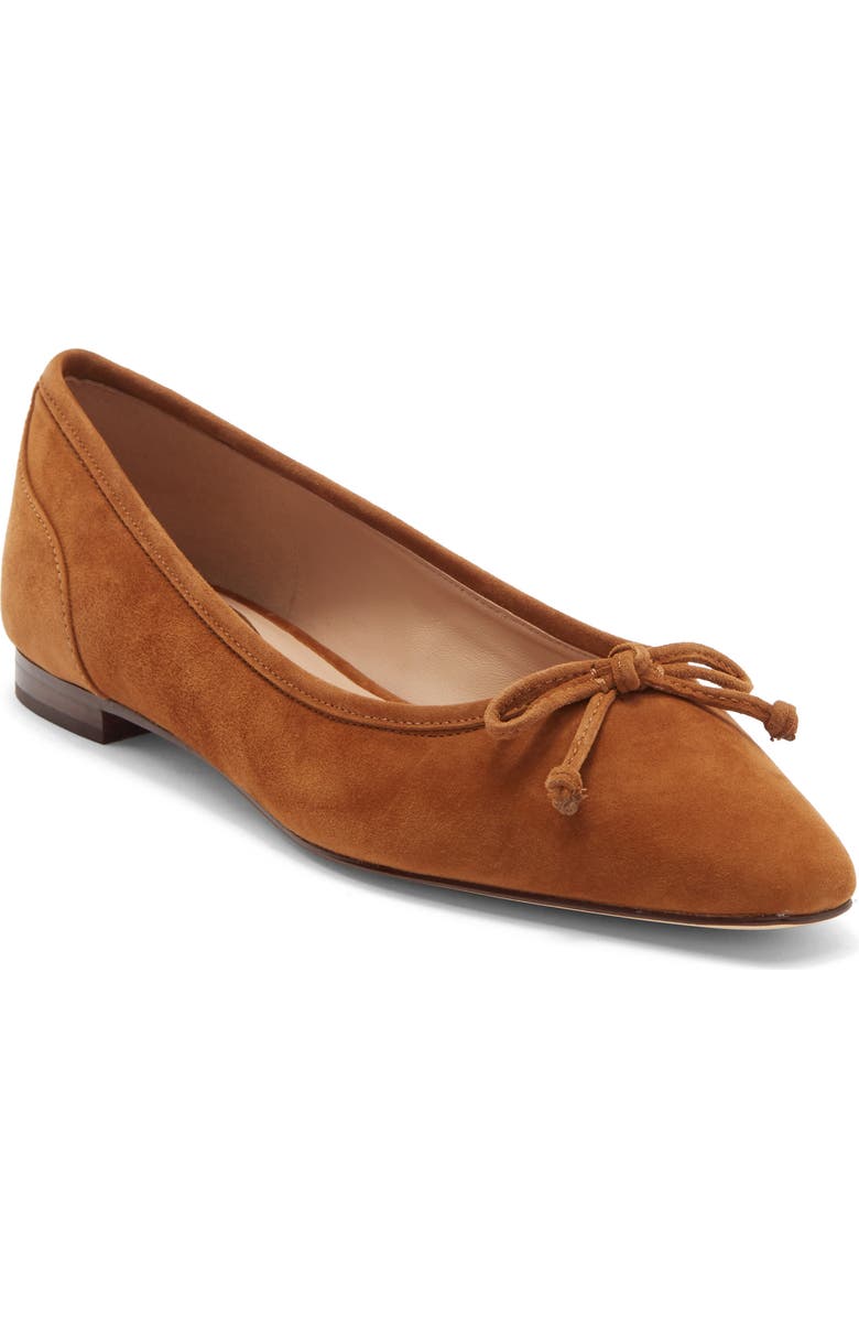 Cole Haan Paget Ballet Flat, Main, color, Tobacco Suede