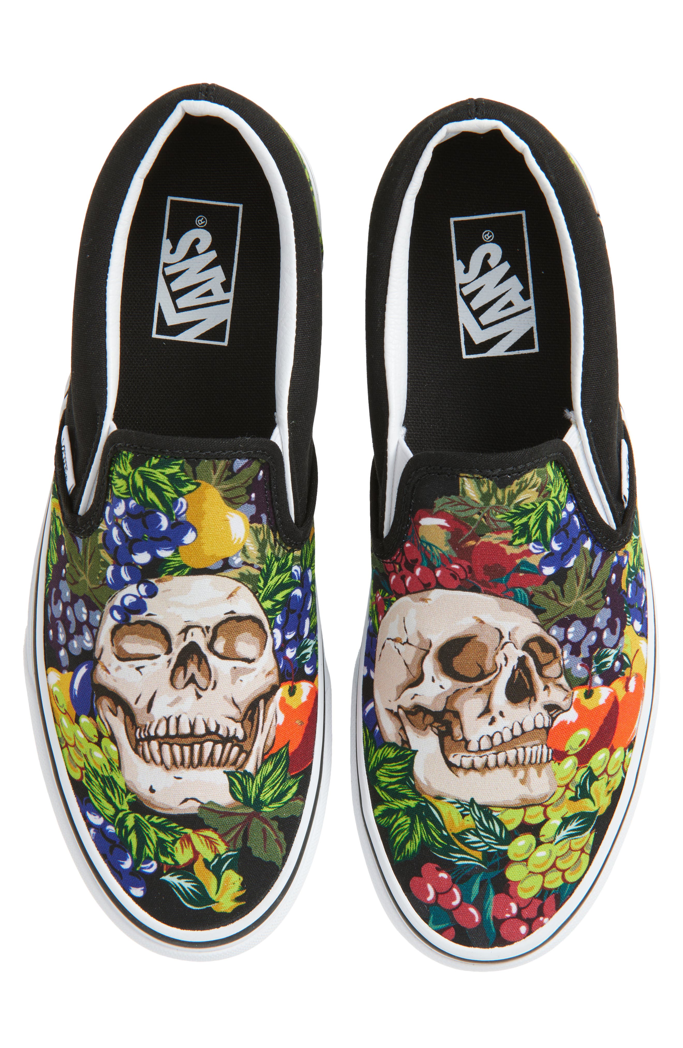 Vans Classic Slip-On Sneaker, Alternate, color, Black/White