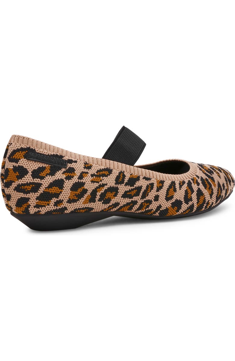 Anne Klein Opalina Mary Jane Flat, Alternate, color, Leopard Fly Knit