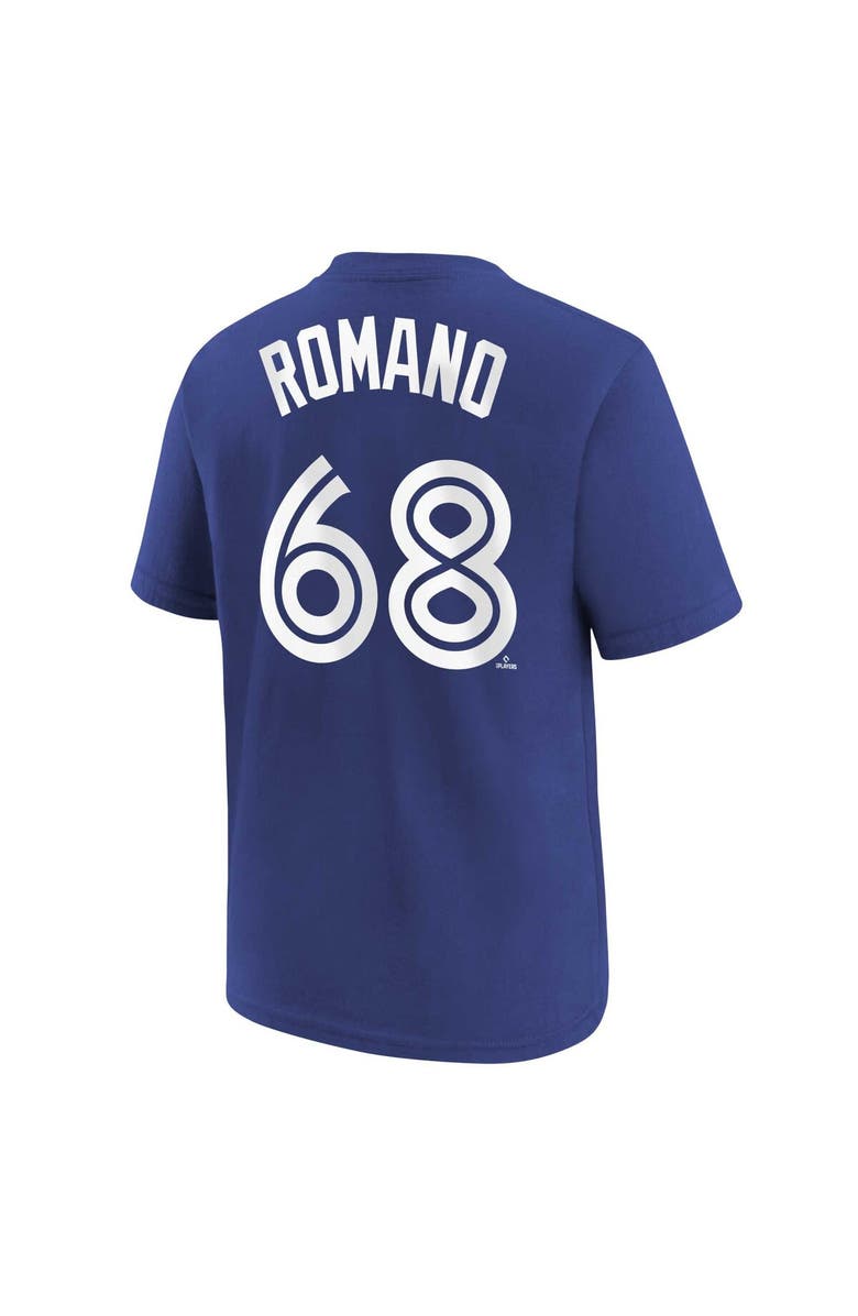 Nike Youth Nike Jordan Romano Royal Toronto Blue Jays Player Name & Number T-Shirt, Alternate, color, 