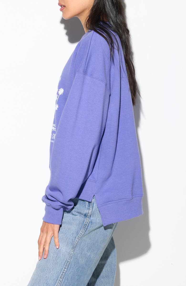 Spiritual Gangster Surf N' Ski Bex Cotton Graphic Sweatshirt, Alternate, color, Astral Blue