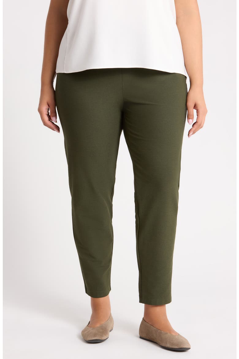 Slim Ankle Pants, Main, color, SEAWEED