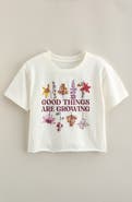 Treasure & Bond Kids' Crop Cotton Graphic T-Shirt