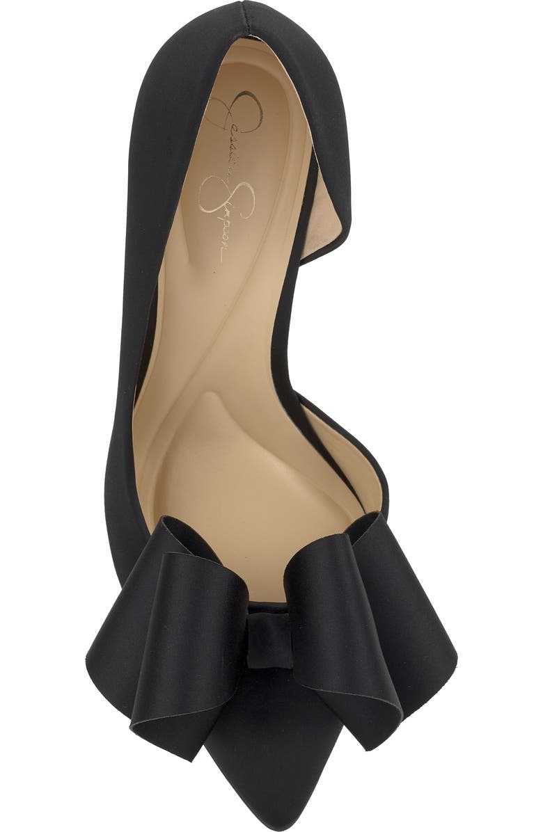 Jessica Simpson Penari Pointed Toe Half d'Orsay Pump, Alternate, color, Black