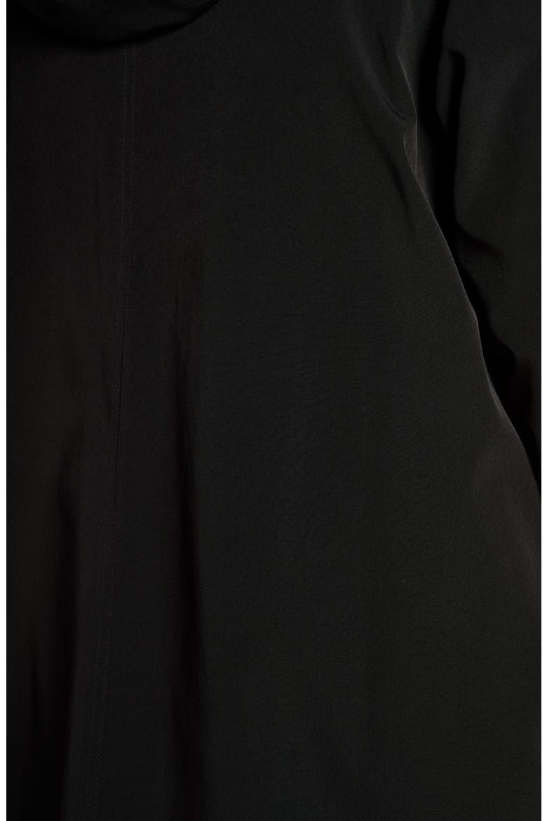 Hooded Raincoat with Liner, Alternate, color, BLACK