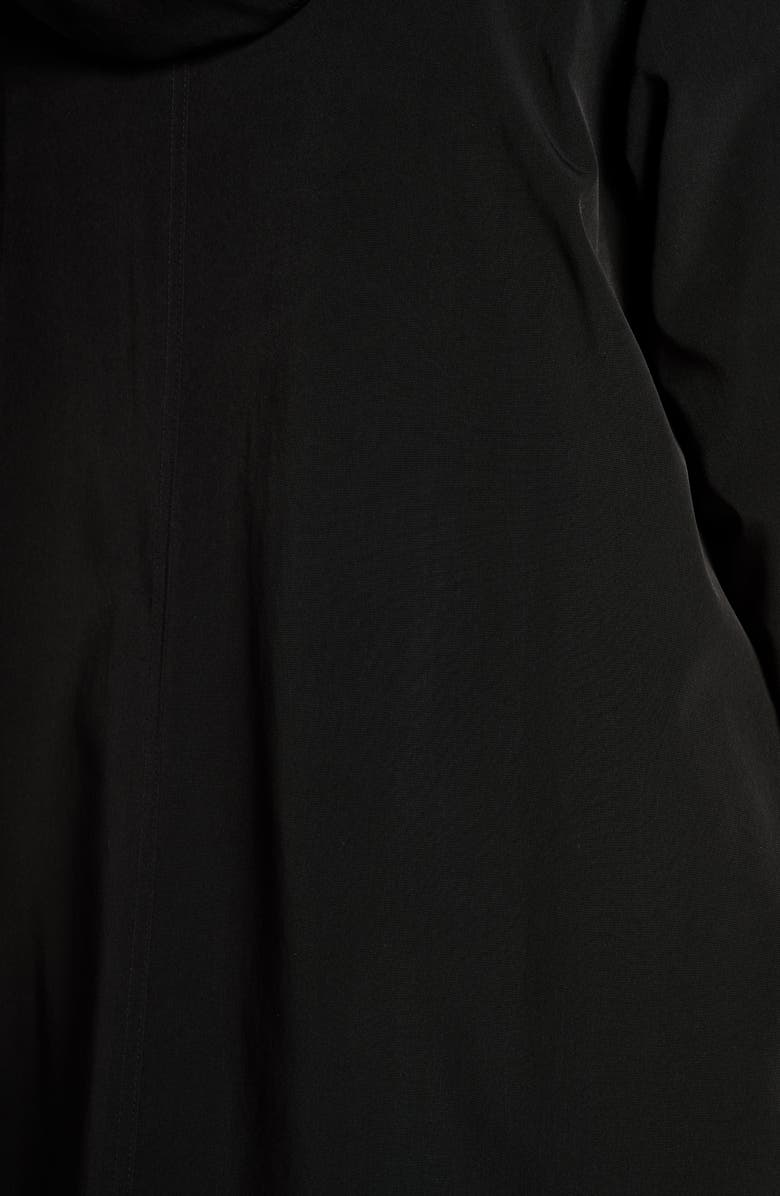 Gallery Hooded Raincoat with Liner, Alternate, color, Black