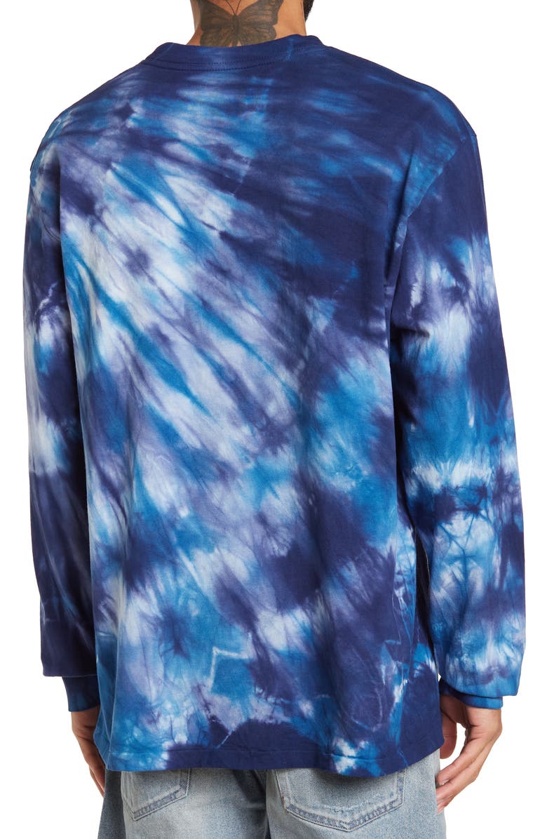 John Elliott University Tie Dye Long Sleeve Cotton T-Shirt, Alternate, color, 