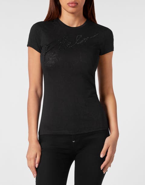 T-Shirt Round Neck Sexy Pure Fit Signature Women