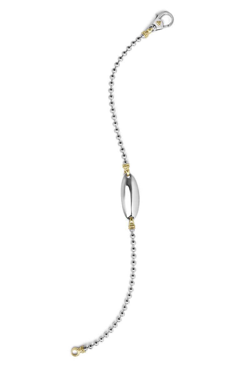 Beloved Oval Plate Bracelet, Alternate, color, SILVER