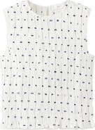 MANGO TEEN Embroidered Ruched Shell