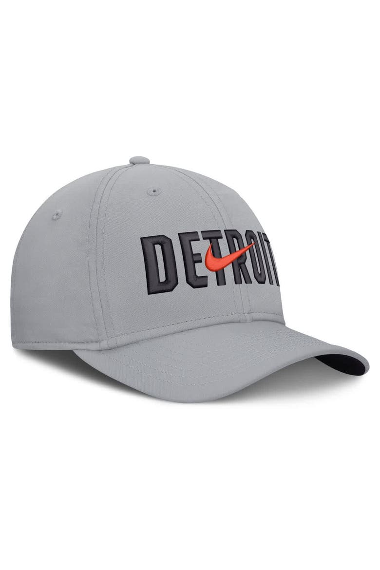 Men's Nike  Gray Detroit Tigers Primetime Rise Dri-FIT Flex Hat, Alternate, color, Gray