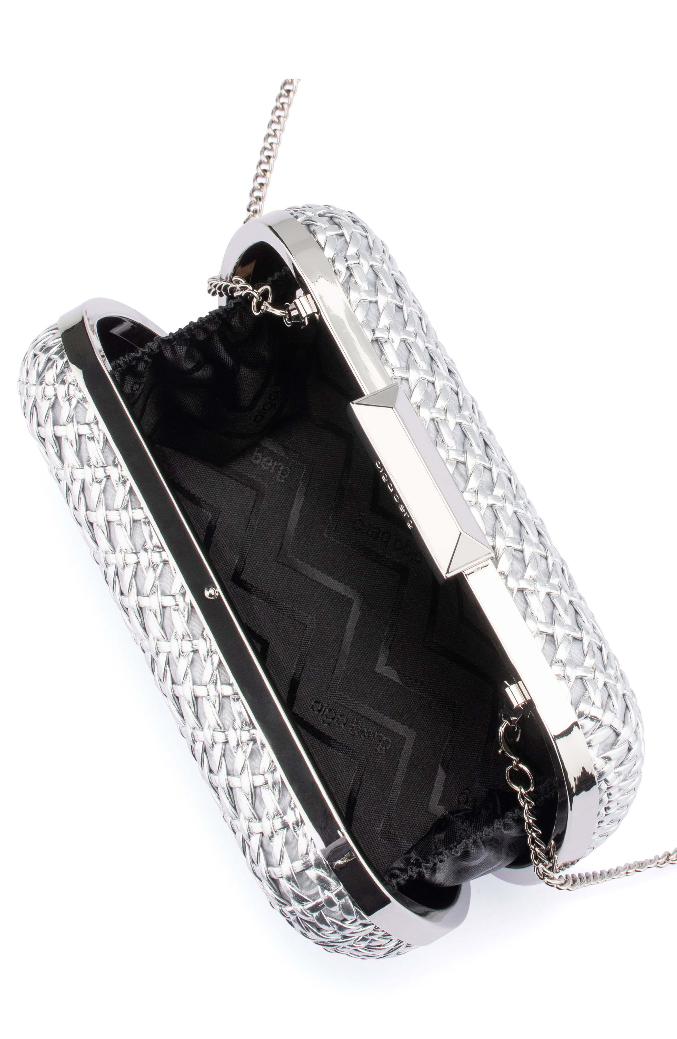 Olga Berg Mali Textured Frame Clutch, Alternate, color, 