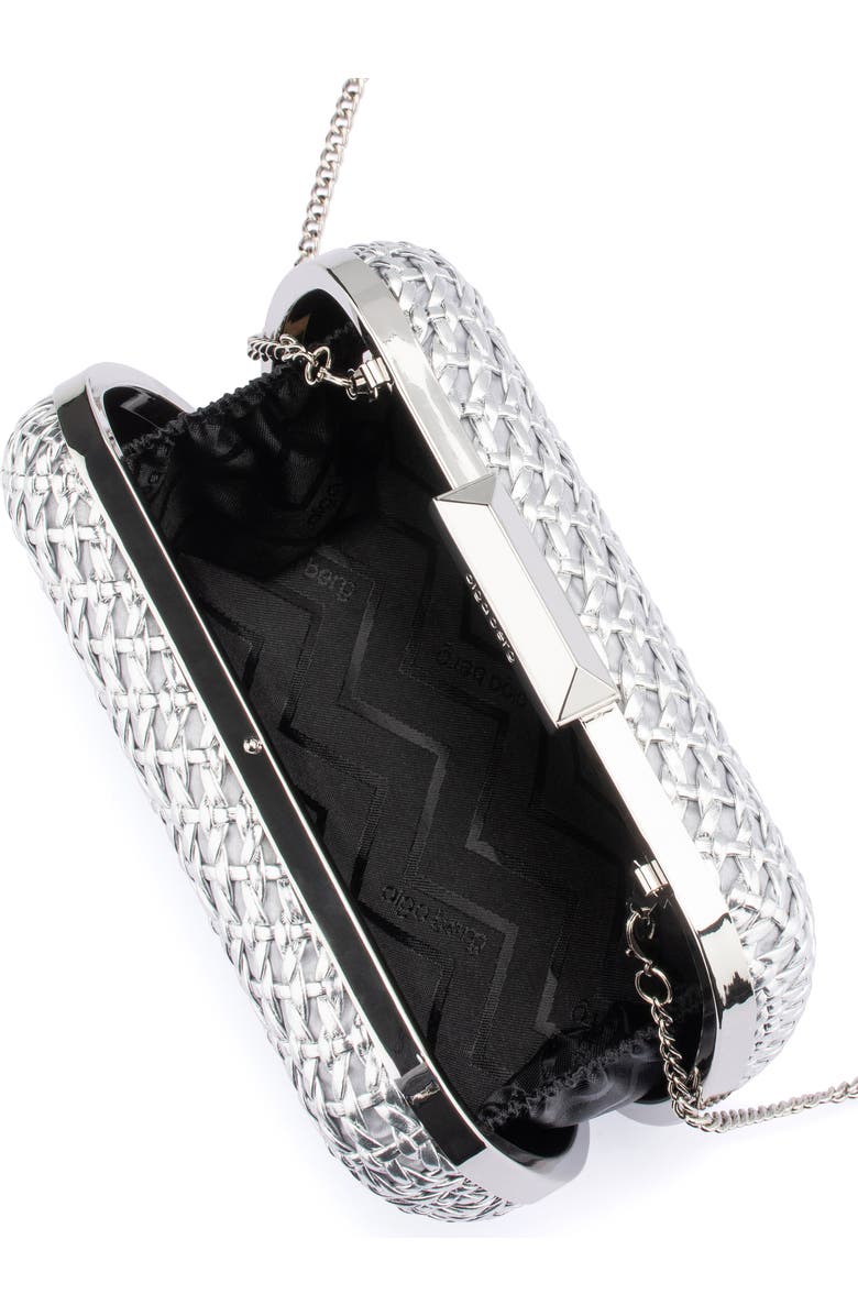 Olga Berg Mali Textured Frame Clutch, Alternate, color,