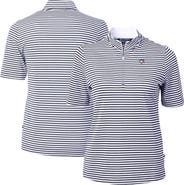Cutter & Buck Women's Cutter & Buck Navy Toronto Blue Jays Virtue Eco Pique Stripe Top