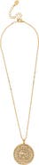 RIVKA FRIEDMAN Medallion Cubic Zirconia Pendant Necklace