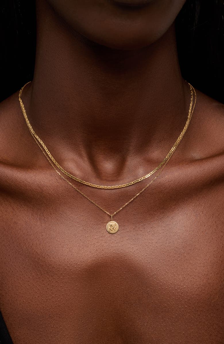 Ana Luisa Solid Yellow Gold - NYC Charm Necklace, Alternate, color, 