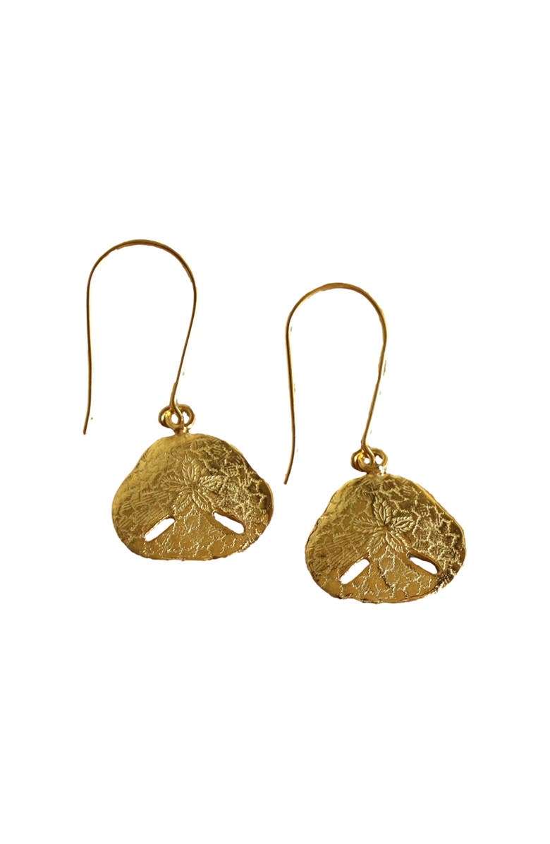 Kapoeta by Ambica Sand Dollar Earring, Main, color, Gold Plated