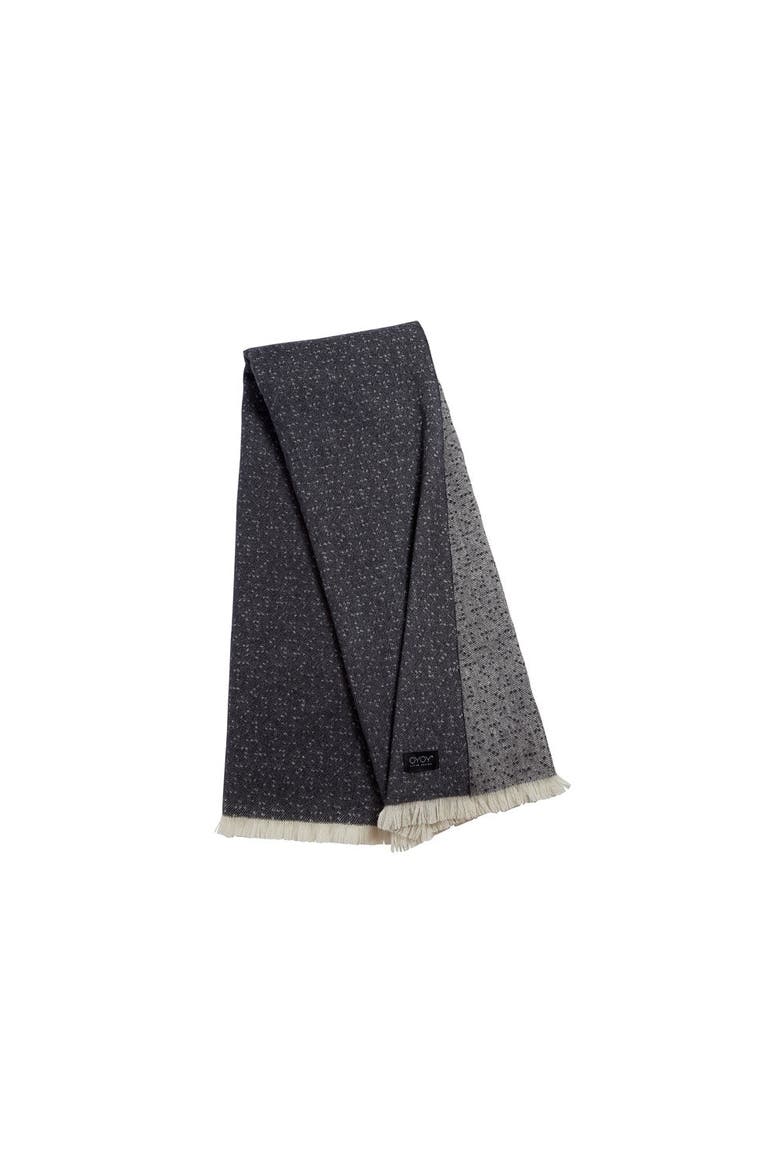 Tenji Plaid Throw, Main, color, Off White / Anthracite
