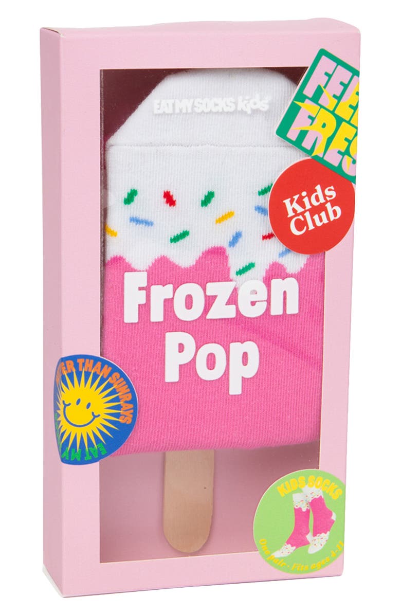 doiy Kids' Strawberry Pop 3D Crew Socks, Alternate, color, Multicolor