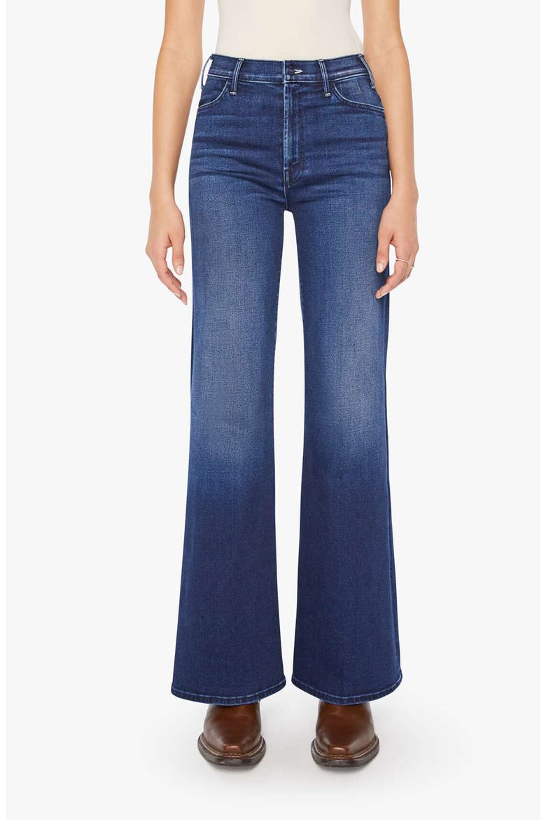 The Hustler Roller Sneak High Waist Wide Leg Jeans, Main, color, HOMECOMING HIGH