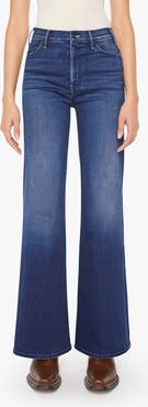 MOTHER The Hustler Roller Sneak High Waist Wide Leg Jeans