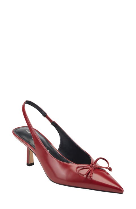 Gretel Slingback Pointed Toe Bow Pump (Women)